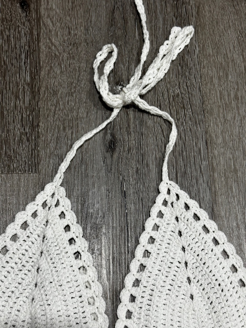 Crochet Halter Top Granny Square Floral Festival Boho Fairycore Tie Back Top - Picture 4 of 10